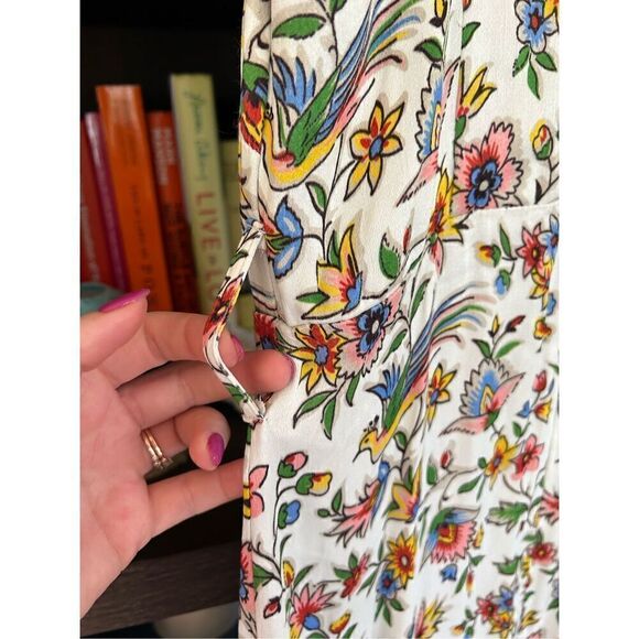 NWT byTiMo Bird Print Crepe Satin Maxi Dress Size XS MSRP $488 - Picture 8 of 12